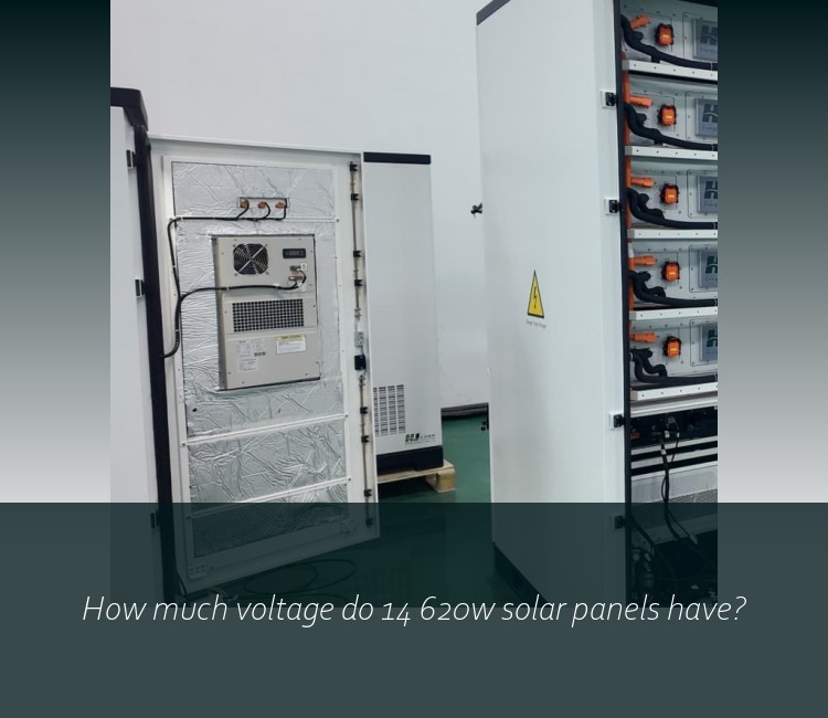 How much voltage do 14 620w solar panels have?