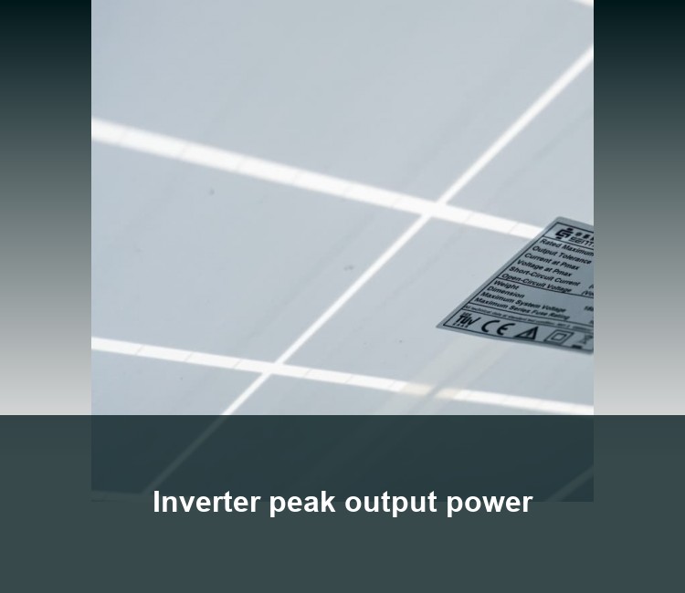Inverter peak output power