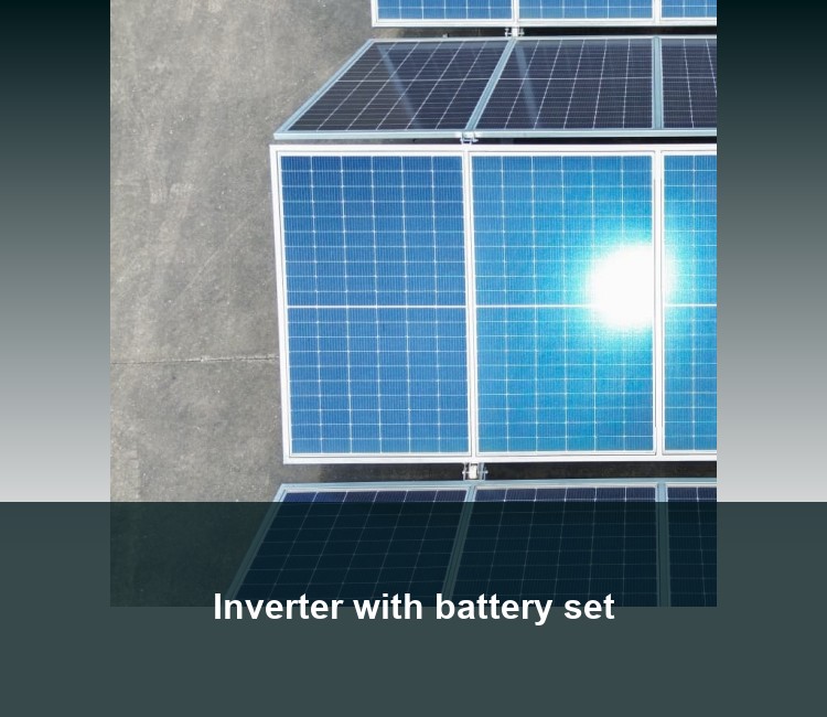Inverter with battery set