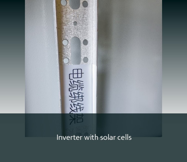 Inverter with solar cells