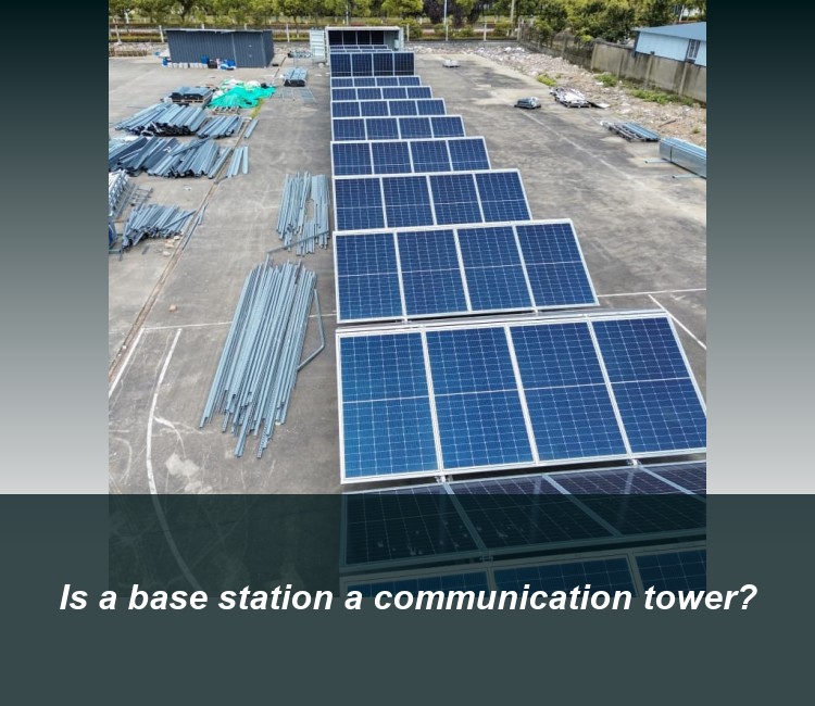 Is a base station a communication tower?