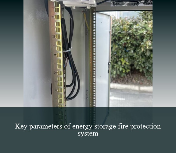 Key parameters of energy storage fire protection system