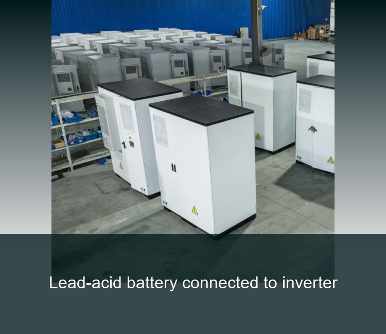 Lead-acid battery connected to inverter