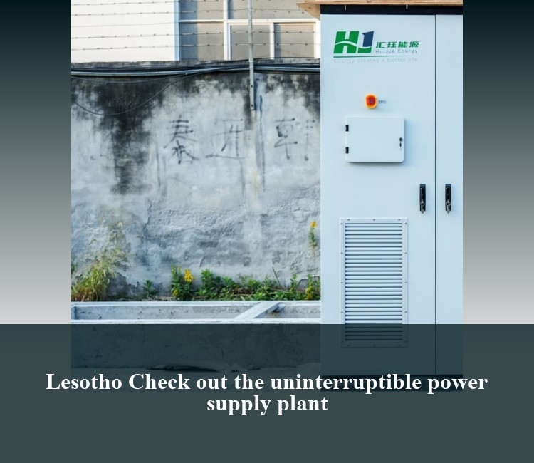 Lesotho Check out the uninterruptible power supply plant