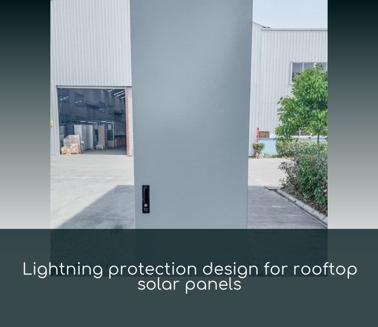 Lightning protection design for rooftop solar panels