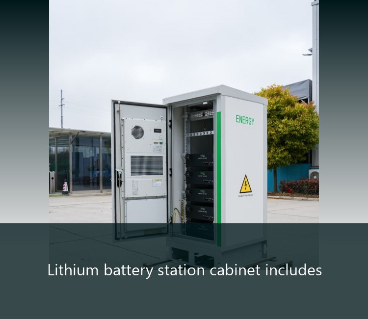 Lithium battery station cabinet includes