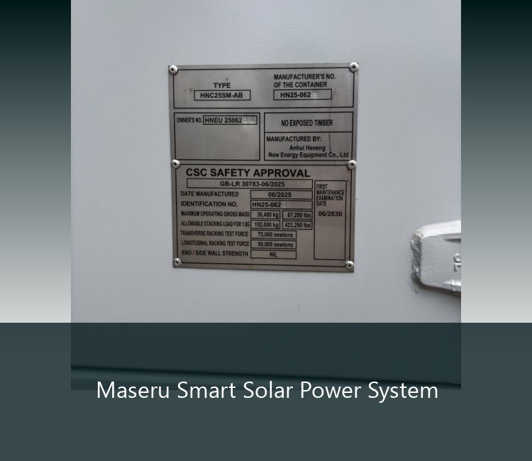 Maseru Smart Solar Power System