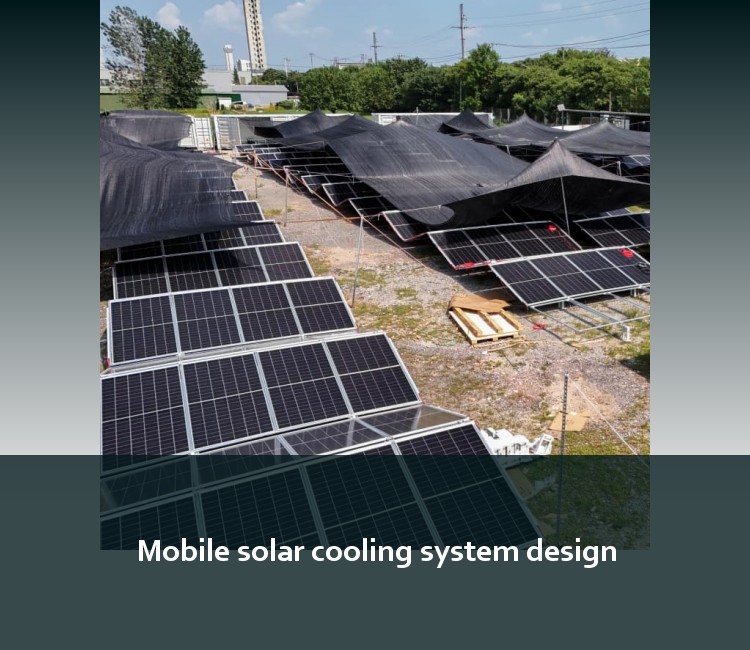 Mobile solar cooling system design