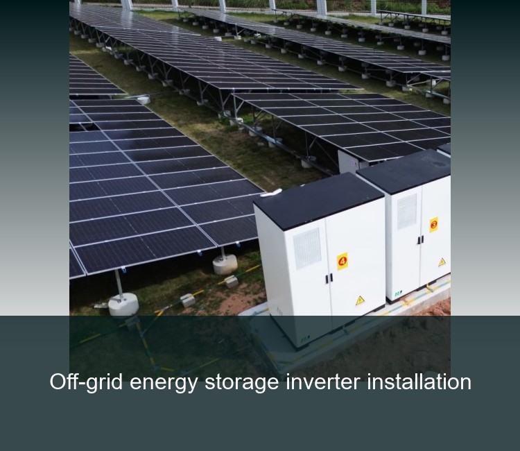Off-grid energy storage inverter installation