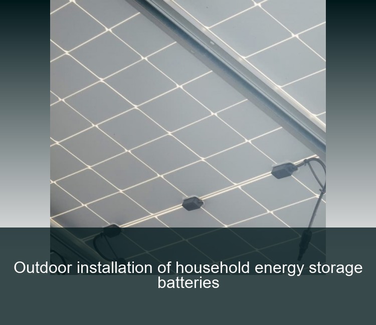 Outdoor installation of household energy storage batteries