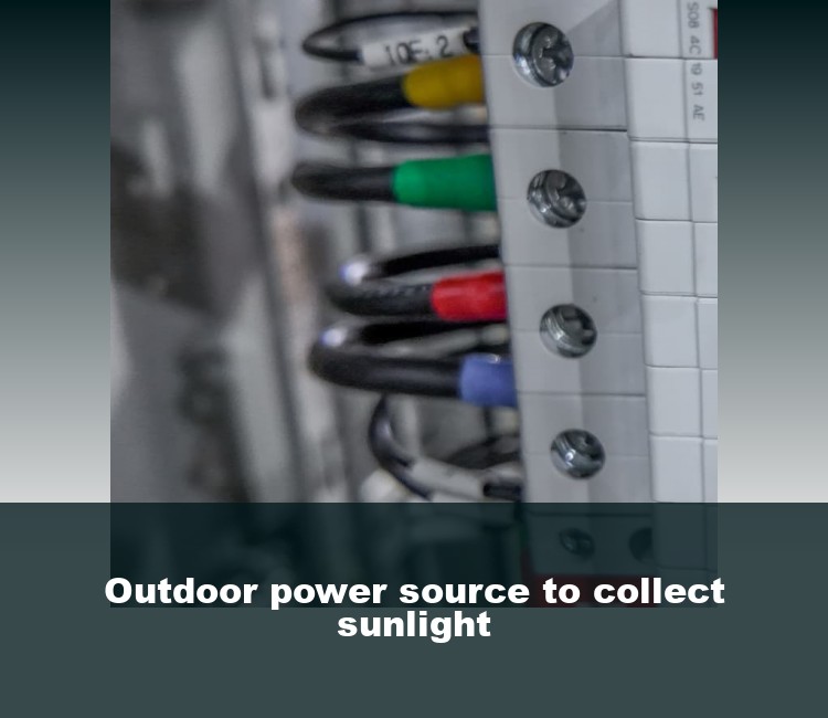 Outdoor power source to collect sunlight