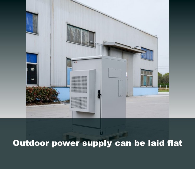 Outdoor power supply can be laid flat