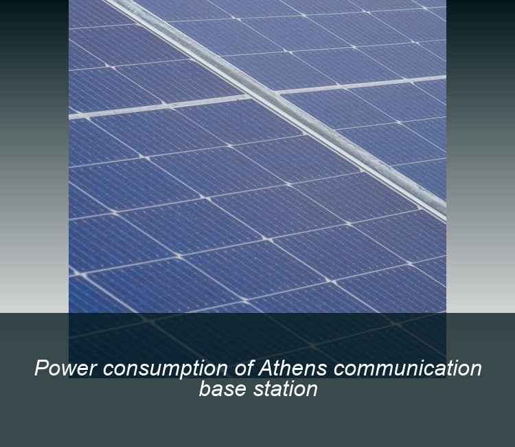 Power consumption of Athens communication base station