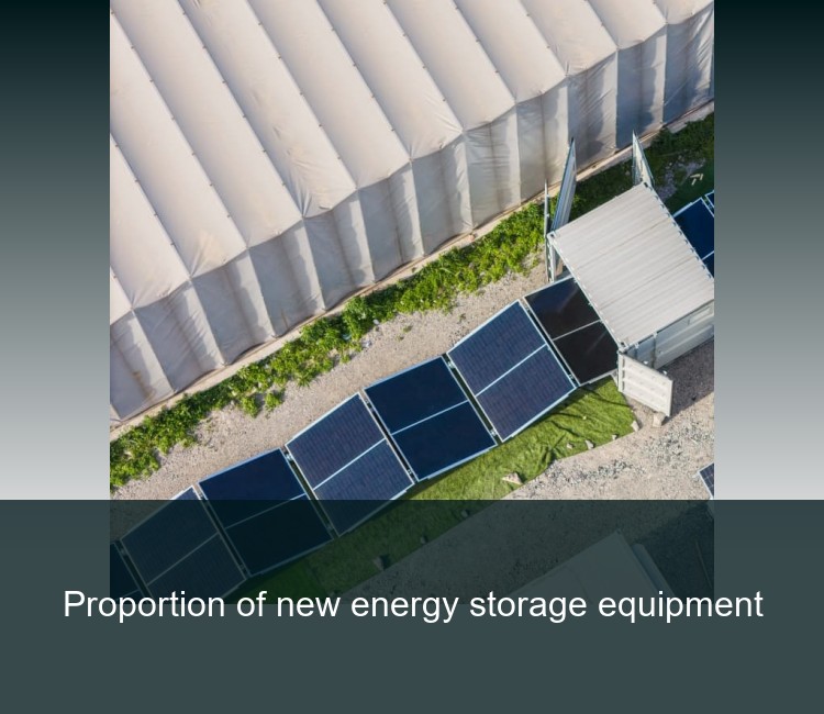 Proportion of new energy storage equipment