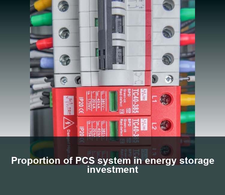Proportion of PCS system in energy storage investment
