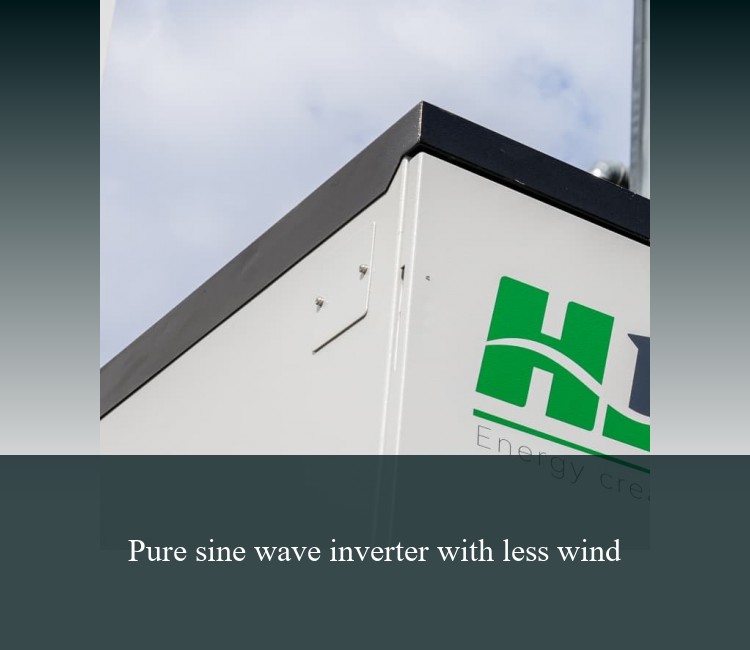 Pure sine wave inverter with less wind