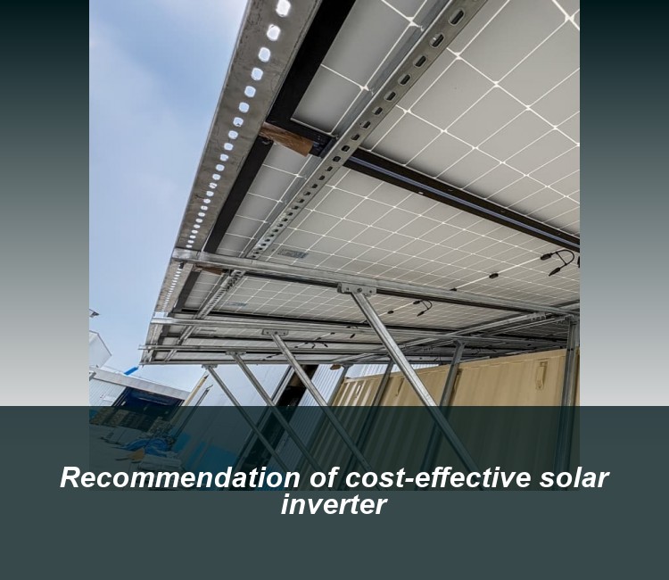 Recommendation of cost-effective solar inverter