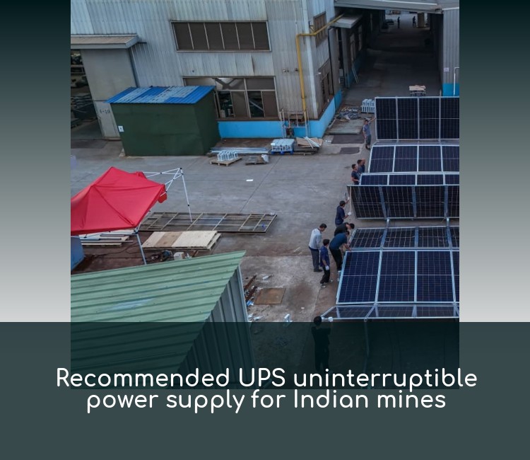Recommended UPS uninterruptible power supply for Indian mines