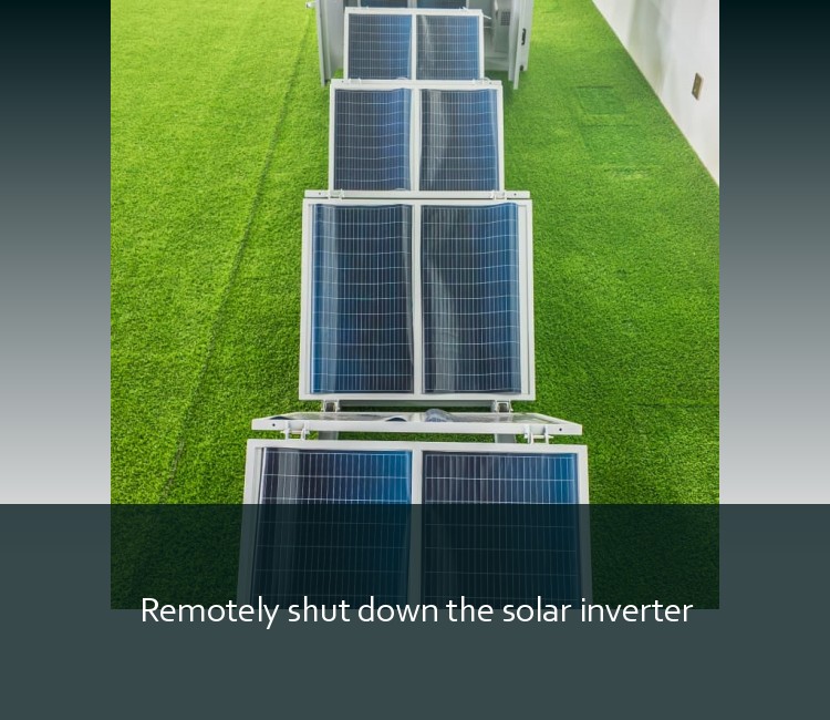 Remotely shut down the solar inverter
