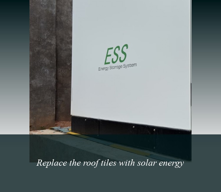 Replace the roof tiles with solar energy