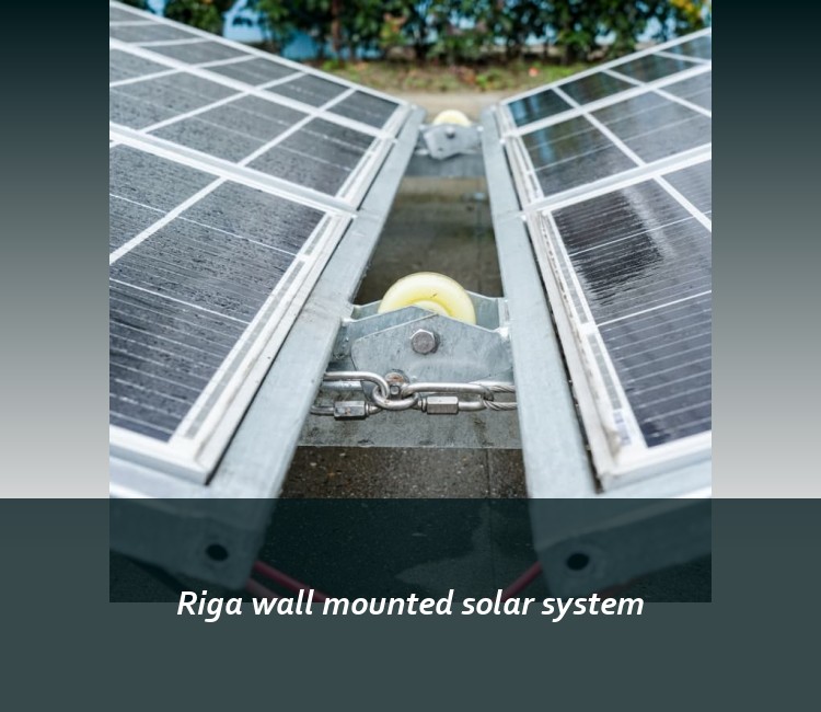 Riga wall mounted solar system