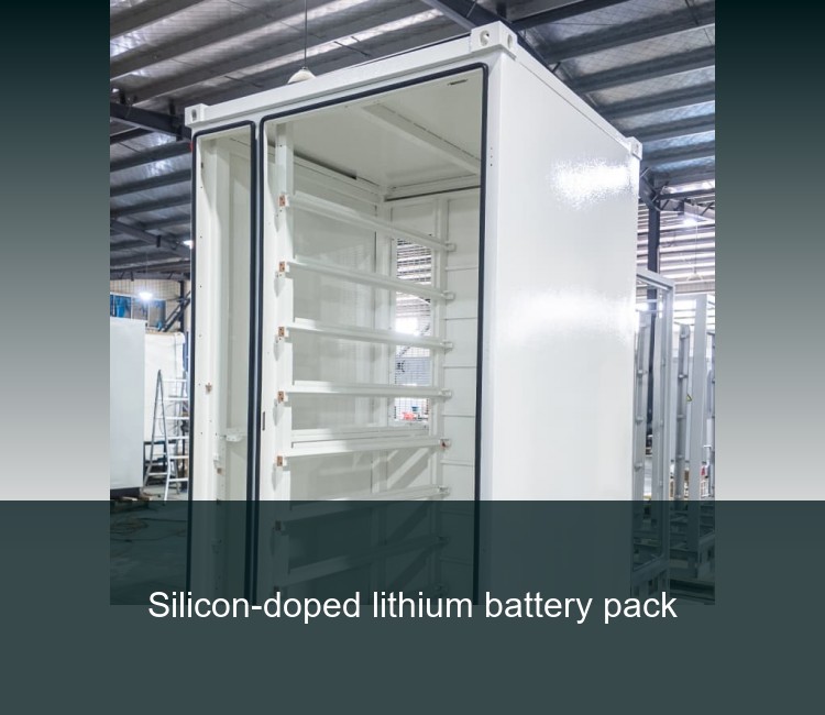Silicon-doped lithium battery pack