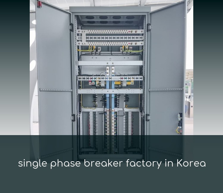 single phase breaker factory in Korea