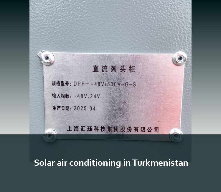 Solar air conditioning in Turkmenistan