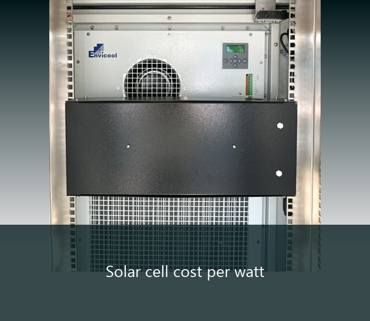 Solar cell cost per watt