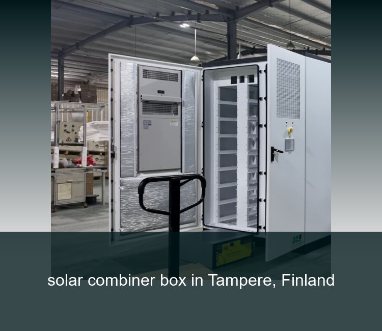 solar combiner box in Tampere, Finland