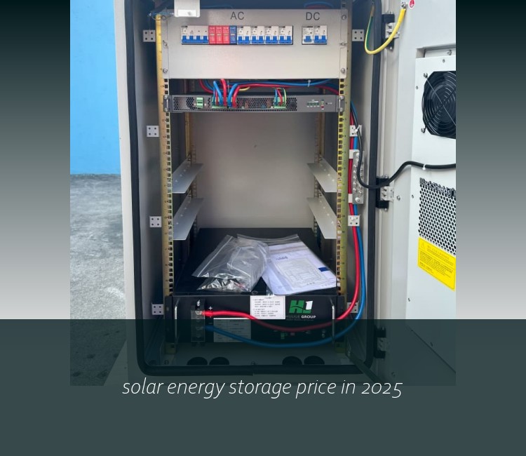 solar energy storage price in 2025