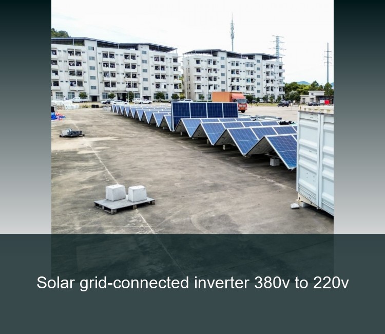 Solar grid-connected inverter 380v to 220v