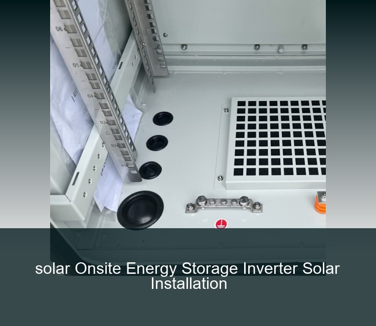 solar Onsite Energy Storage Inverter Solar Installation