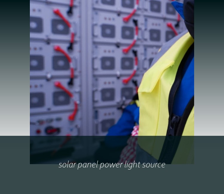 solar panel power light source