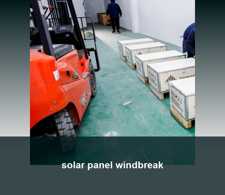 solar panel windbreak