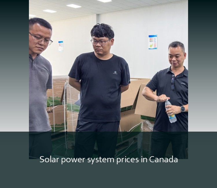 Solar power system prices in Canada