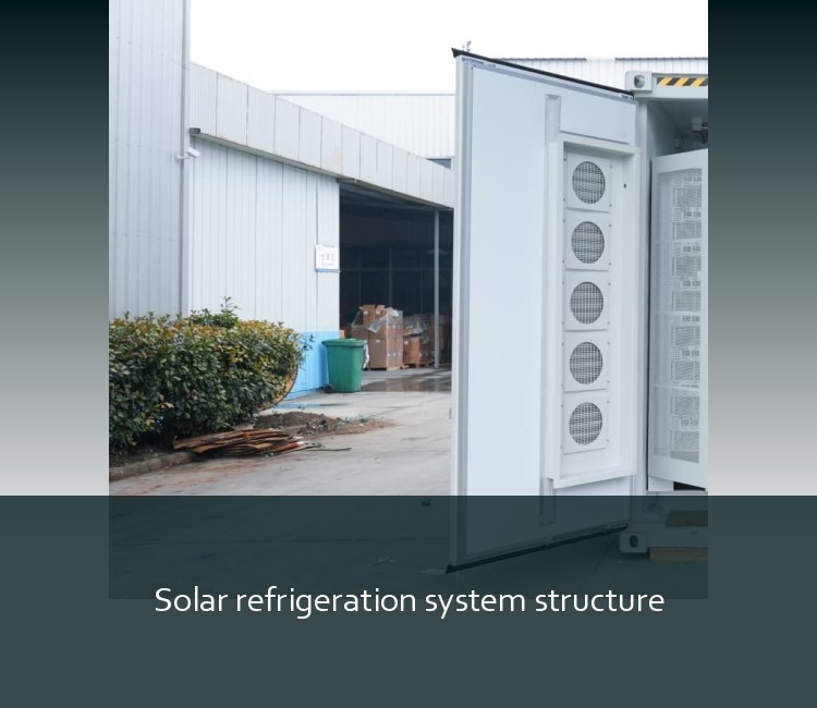 Solar refrigeration system structure