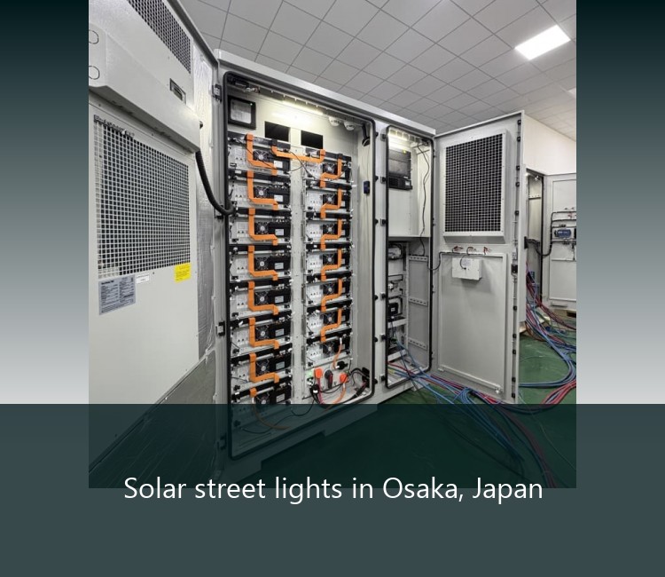 Solar street lights in Osaka, Japan