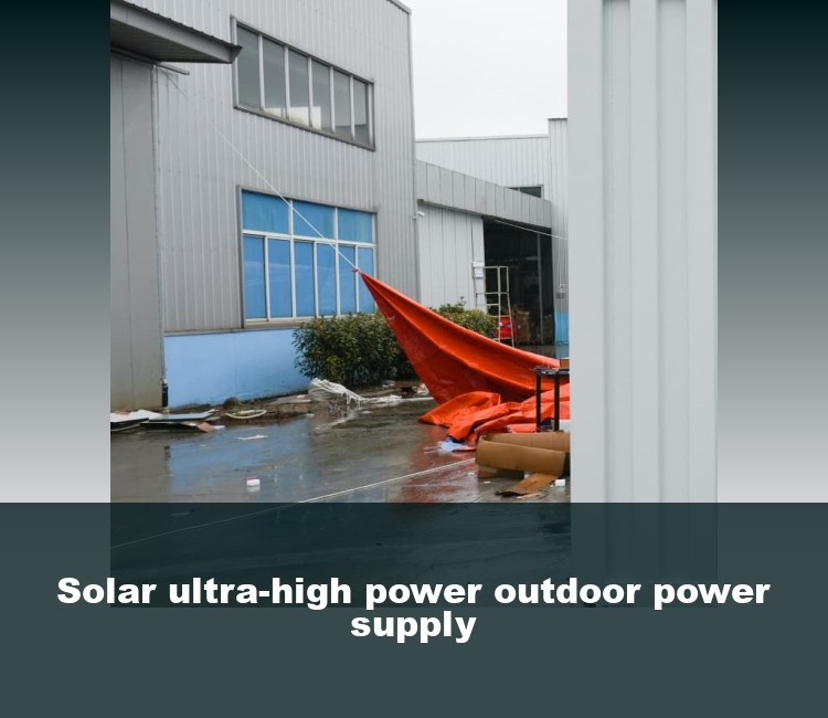 Solar ultra-high power outdoor power supply