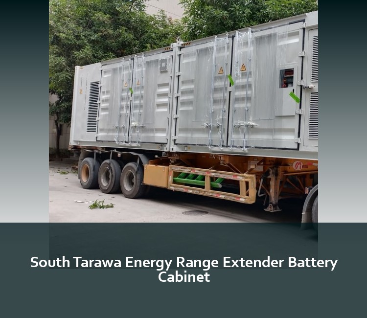 South Tarawa Energy Range Extender Battery Cabinet