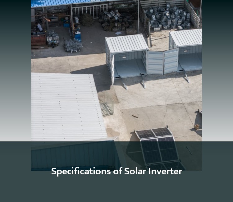 Specifications of Solar Inverter