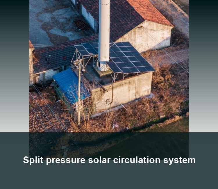 Split pressure solar circulation system