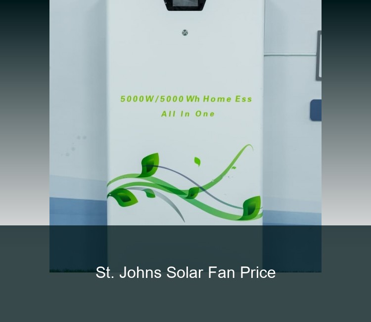 St. Johns Solar Fan Price