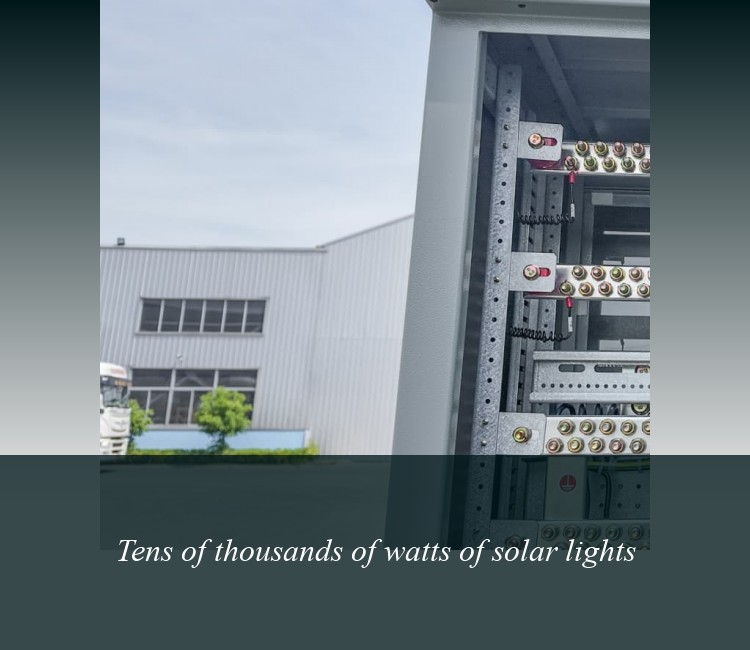 Tens of thousands of watts of solar lights