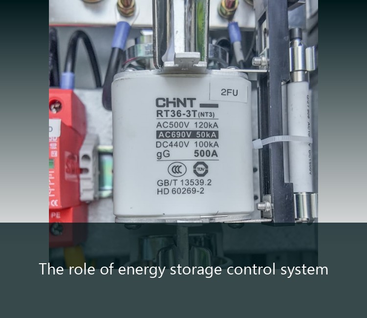The role of energy storage control system