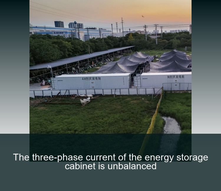 The three-phase current of the energy storage cabinet is unbalanced