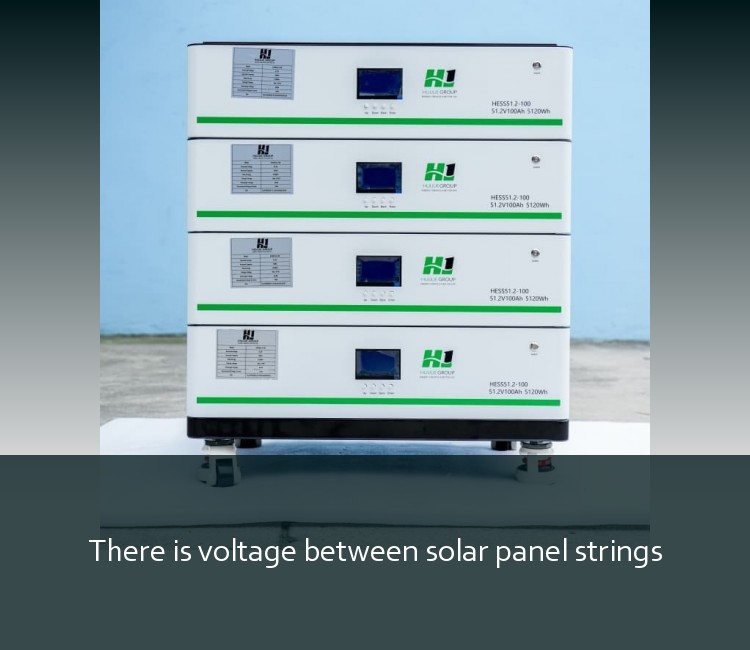 There is voltage between solar panel strings