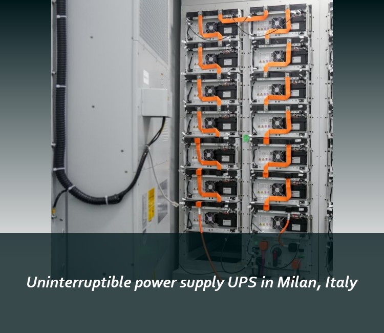 Uninterruptible power supply UPS in Milan, Italy