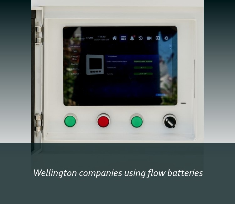 Wellington companies using flow batteries
