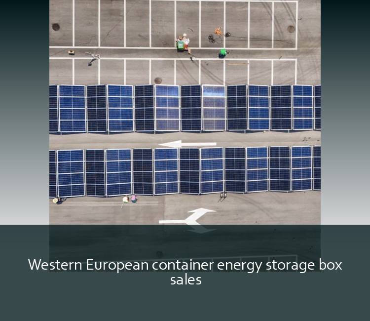 Western European container energy storage box sales